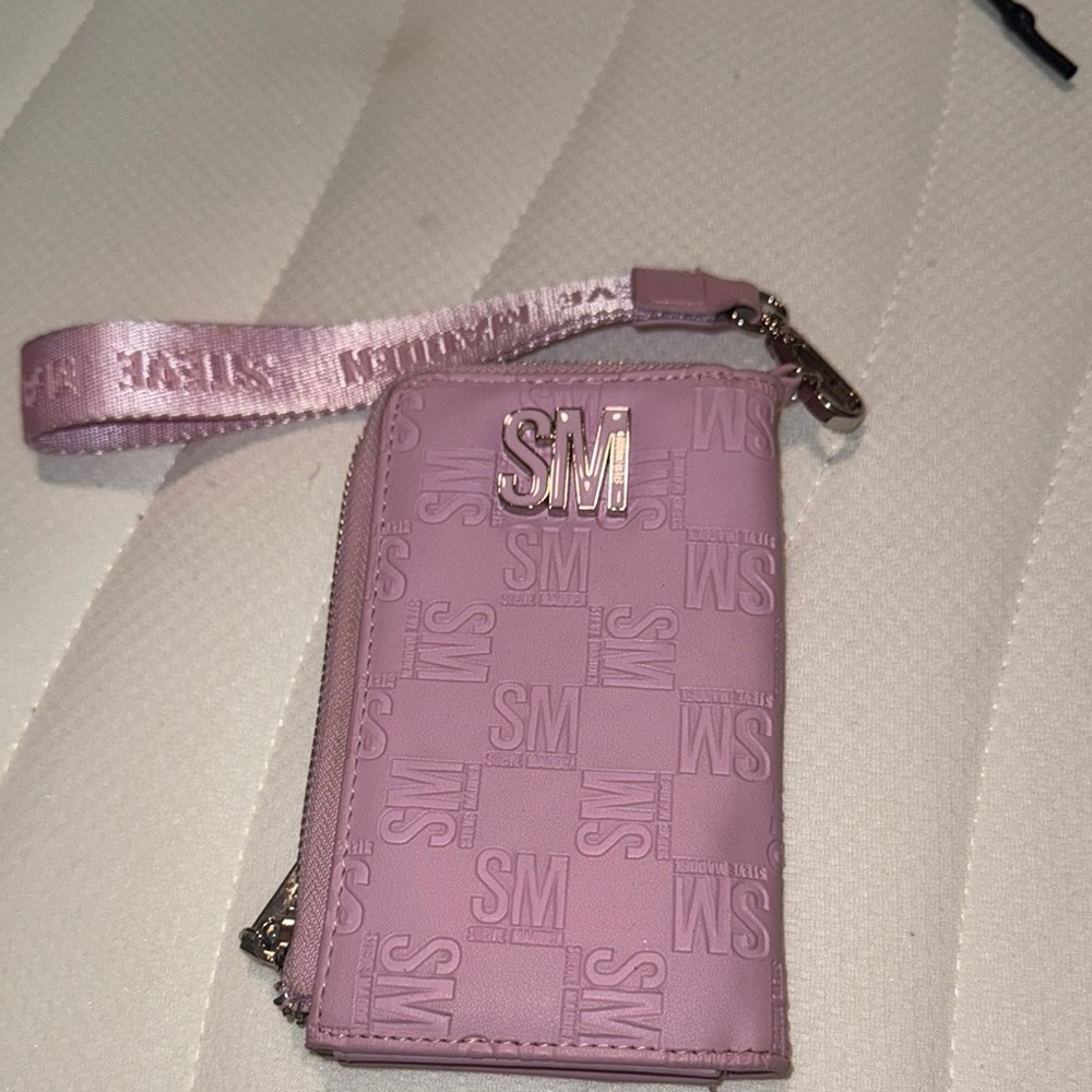 Steve Madden Pink Wristlet Card Holder